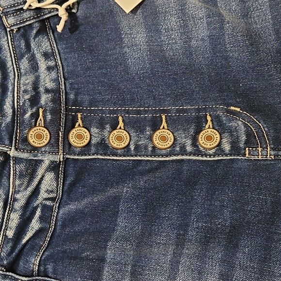 Maurice's blue High-Rise flare distressed hem jeans Womens size 20 denim NEW - Picture 5 of 8